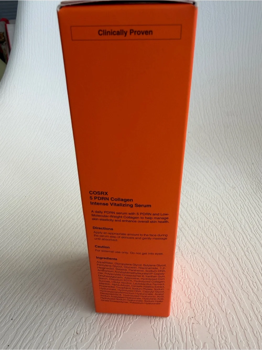 COS 5 PDRN Collagen Intense Vitalizing Serum - Orange Box